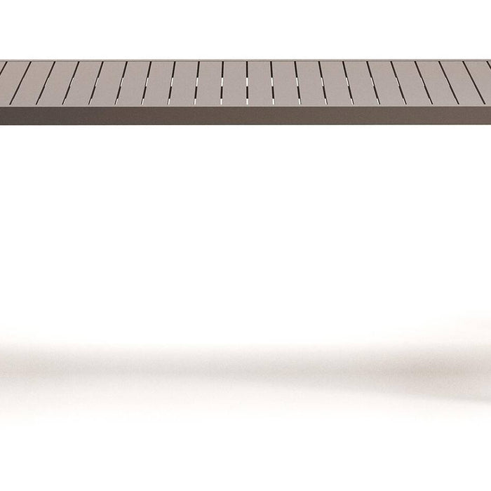 Kave Home - Culip buitentafel in aluminium met bruine afwerking 180 x