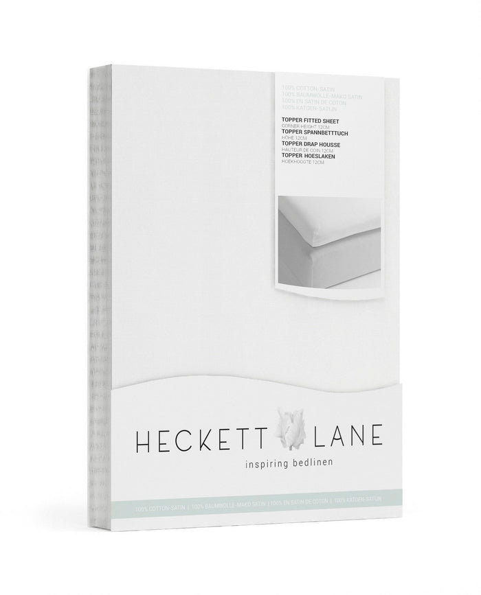Heckett & Lane Elementi Topper Hoeslaken Katoen Satijn white
