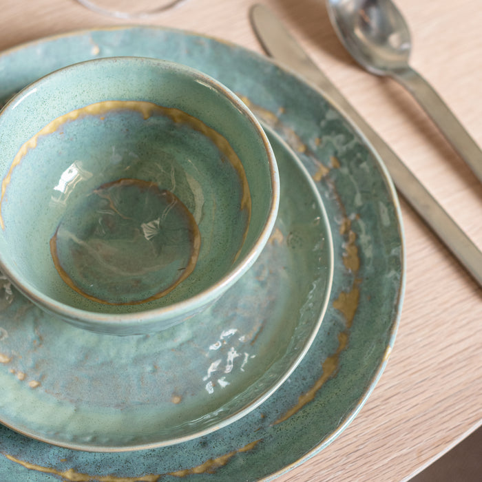 SERAX - Pascale Naessens - Pure Serviesset - 12 delig - Zeegroen