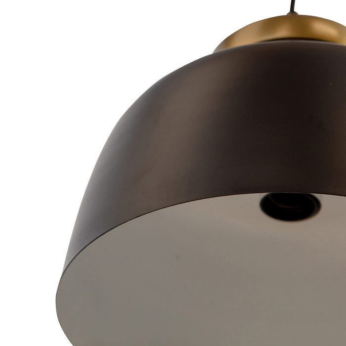 WOOOD Linne Hanglamp - Metaal - Zwart - 34x31x31