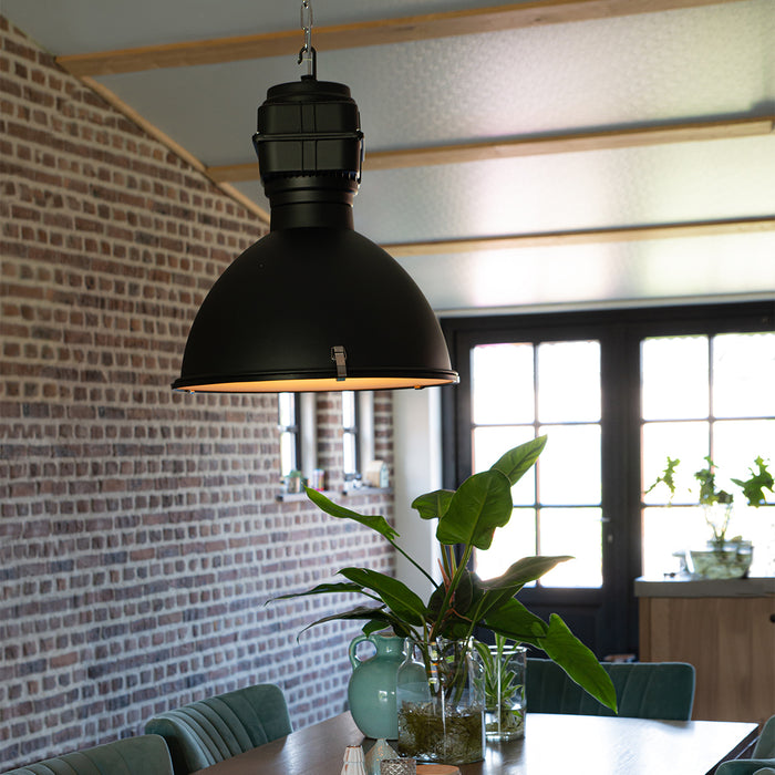 QAZQA Industriële hanglamp zwart 53,5 cm - Sicko