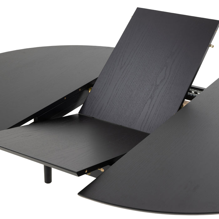 by fonQ Evolve Eettafel Uitschuifbaar - Ø 115 cm - Zwart