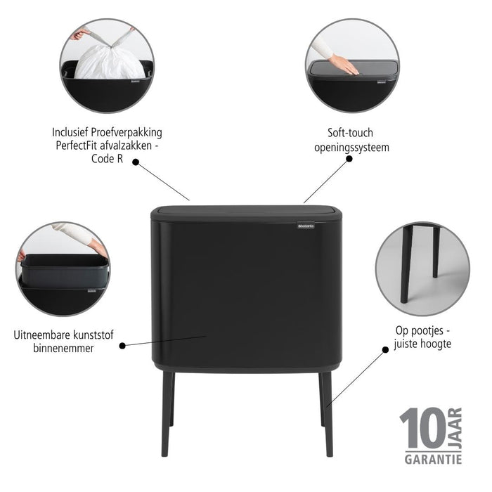 Brabantia Bo Touch Bin Afvalemmer 36 Liter