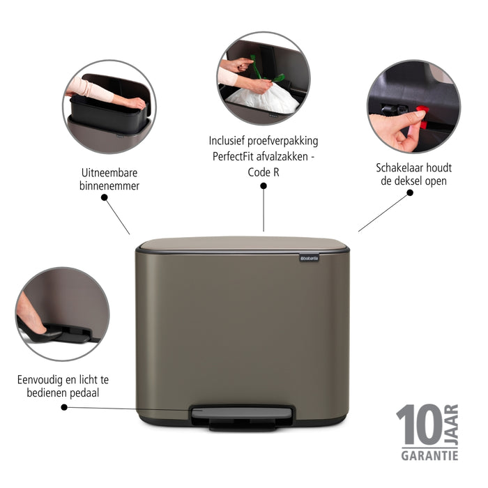 Brabantia Bo Pedaalemmer 36 Liter