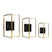 QUVIO Fotolijst staand 15x20,5 cm + 13x18 cm + 10,5x15,5 cm - Goud