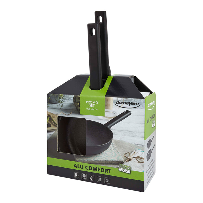 Demeyere Alu Comfort Koekenpannenset Ø 20 + 24 cm