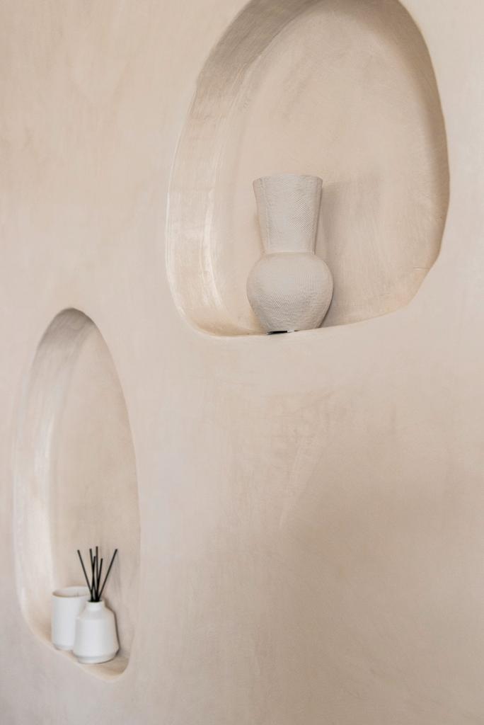 Gusta Vaas Lijnen Ø10,1x18,1 cm - Offwhite