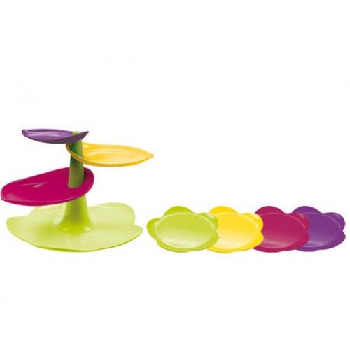 Sweety Etagere Klein met 4 dessertbordjes Flora - Zak! Designs