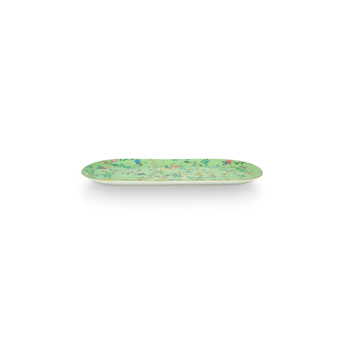 Pip Studio Taartpateau - Groen - Jolie Flower - 33.3x15.5cm