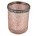 Clayre & Eef Theelichthouder Ø 6x6 cm Roze Glas