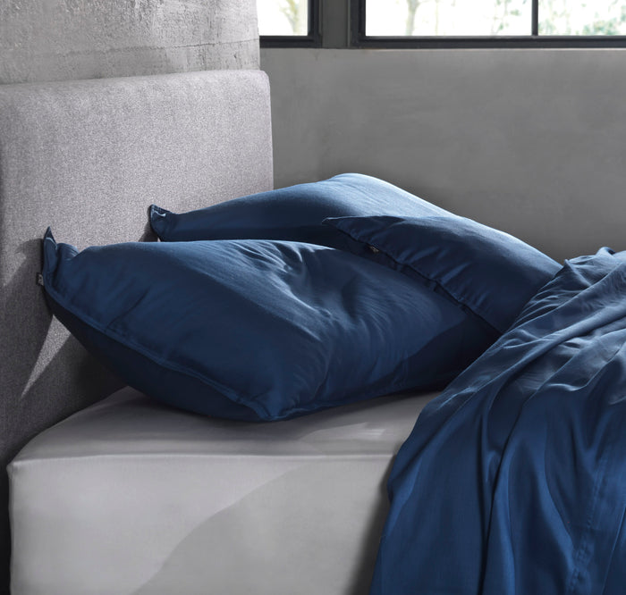 Zo Home Satinado Kussensloop Katoen Satijn - navy blue 60x70