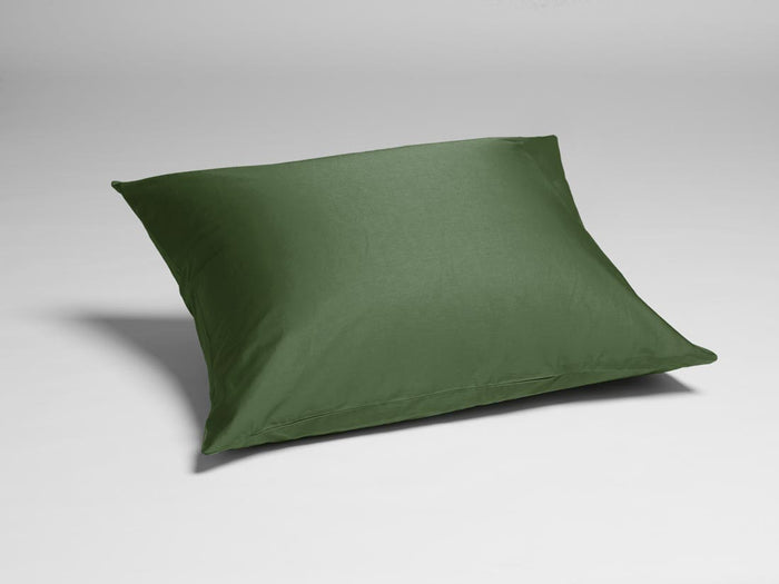 Yumeko kussensloop katoen satijn mid olive 60x70