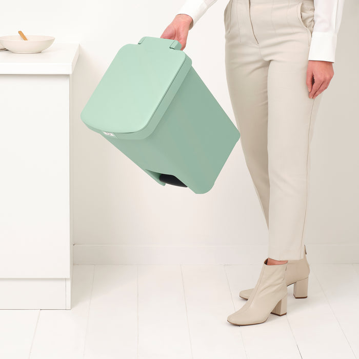 Brabantia StepUp Pedaalemmer - 25 L - Jade Green