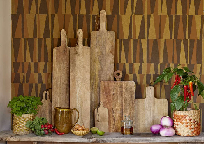 Mica Decorations Capri Snijplank - L90 x B18 cm - Bruin