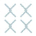 Krumble Opvouwbare siliconen pannenonderzetter - Blauw - Set van 4