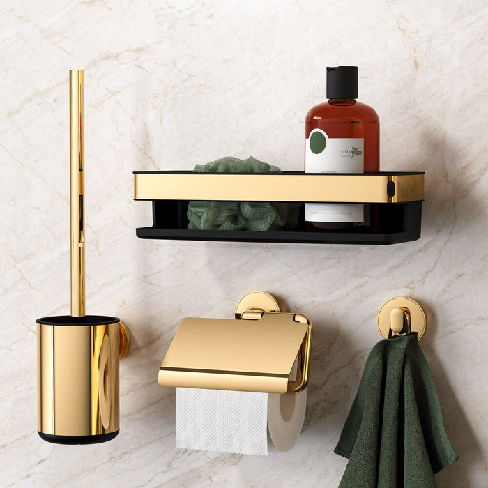 Tiger Cooper Toiletrolhouder met Klep - Goud