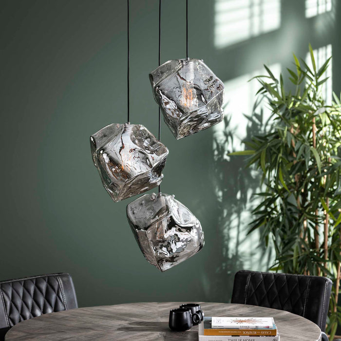 by fonQ Rocky Hanglamp 3-lichts - Chrome