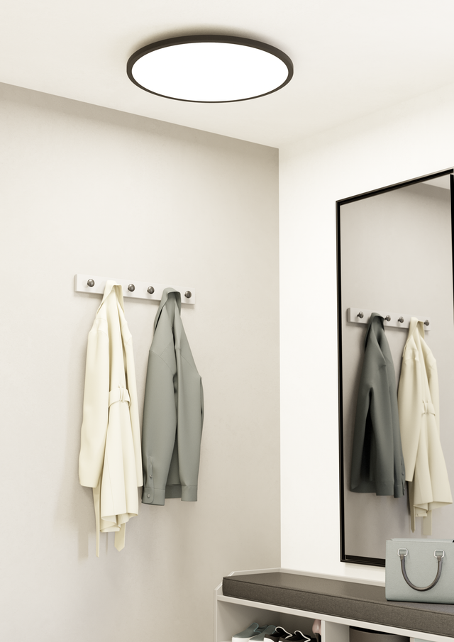 EGLO connect.z Sarsina-Z Plafondlamp - Ø 60 cm - Zwart|Wit