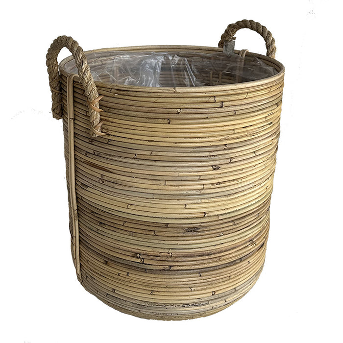 Sweet Living - Bamboe Bloemenmand Naturel - Ø45xH50 cm