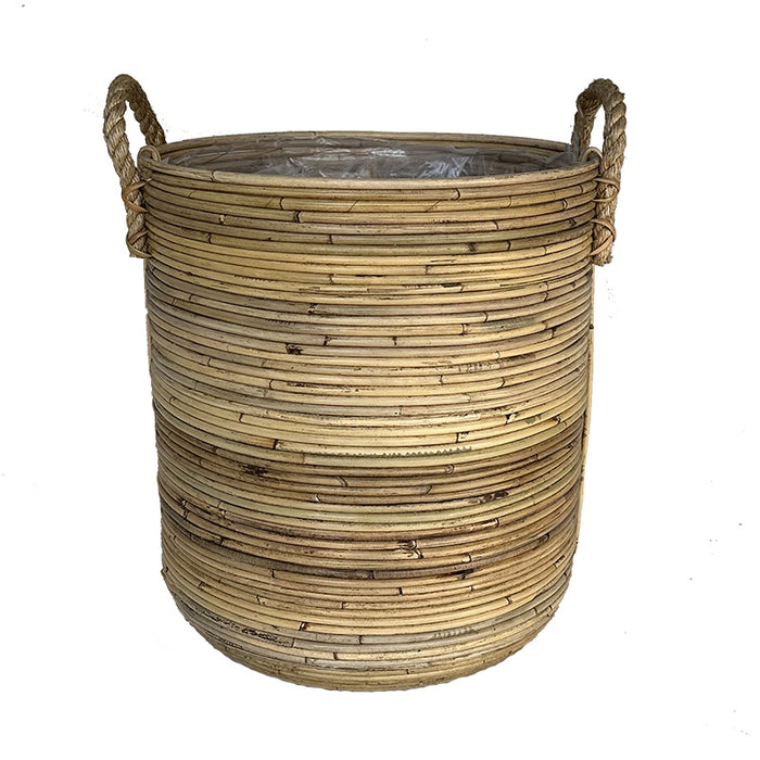 Sweet Living - Bamboe Bloemenmand Naturel - Ø45xH50 cm