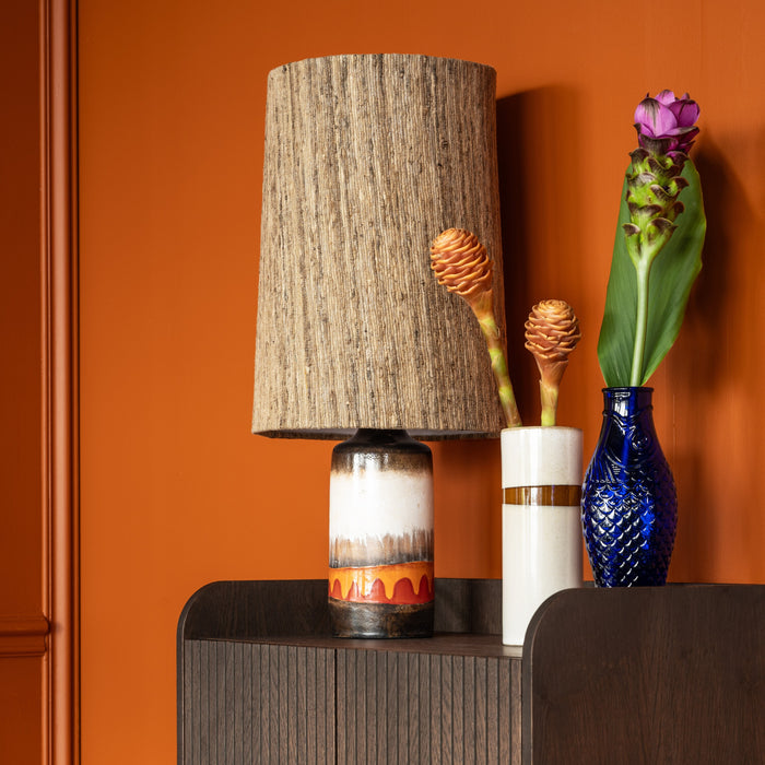 HKliving Silk Lampenkap Ø 32 cm - Bruin