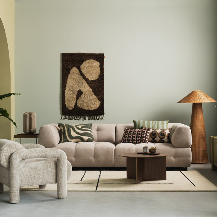 by fonQ Padded 3-zitsbank - Beige