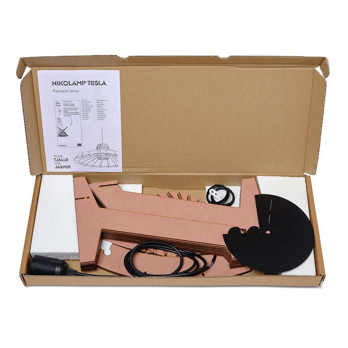 Van Tjalle en Jasper Nikolamp Tesla hanglamp - Aged Pink