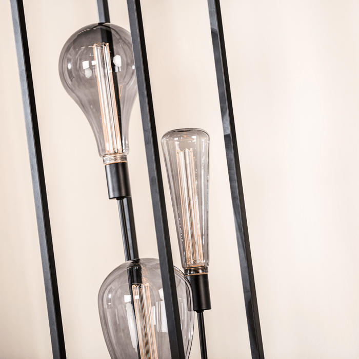 Vurna - Jadah vloerlamp zwart staal 160 cm