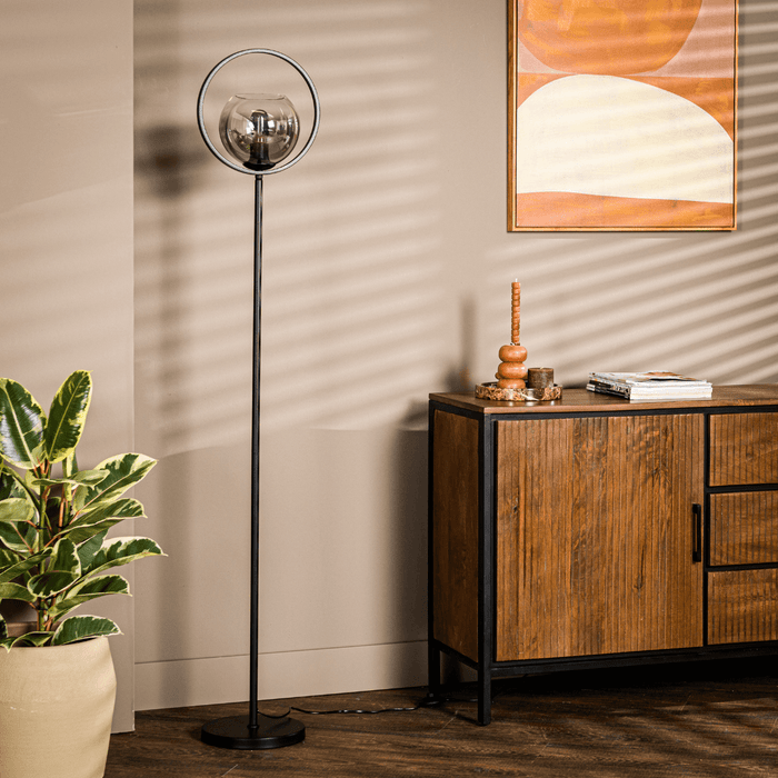 Vurna - Jovani vloerlamp smoke glas 1L