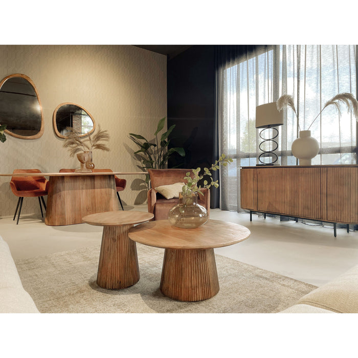 Livingfurn - Salontafel Salvator 80cm - Mangohout