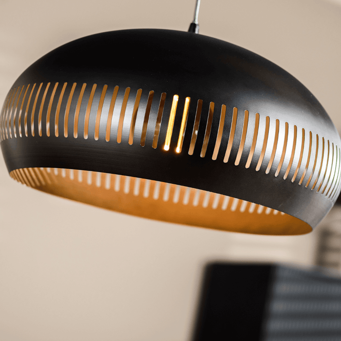 Vurna - Janelle hanglamp 1L 50 cm breed zwart