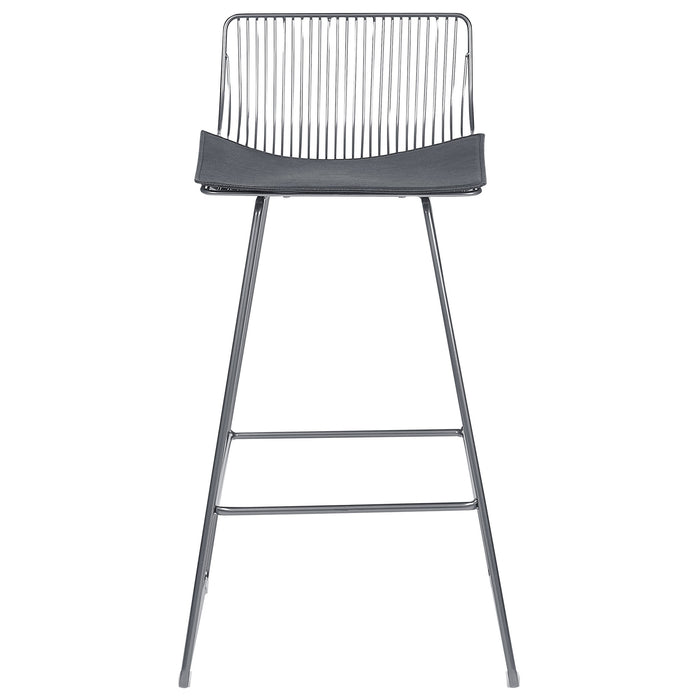 Beliani - FREDONIA - Barkruk set van 2 - Zilver - Metaal