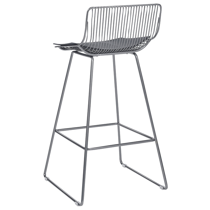 Beliani - FREDONIA - Barkruk set van 2 - Zilver - Metaal