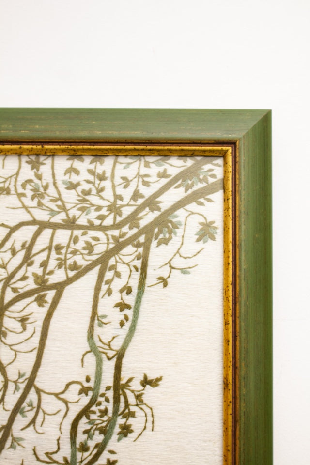 Reliving Aziatische Doek Geborduurd Met Zijdedraad - Reliving