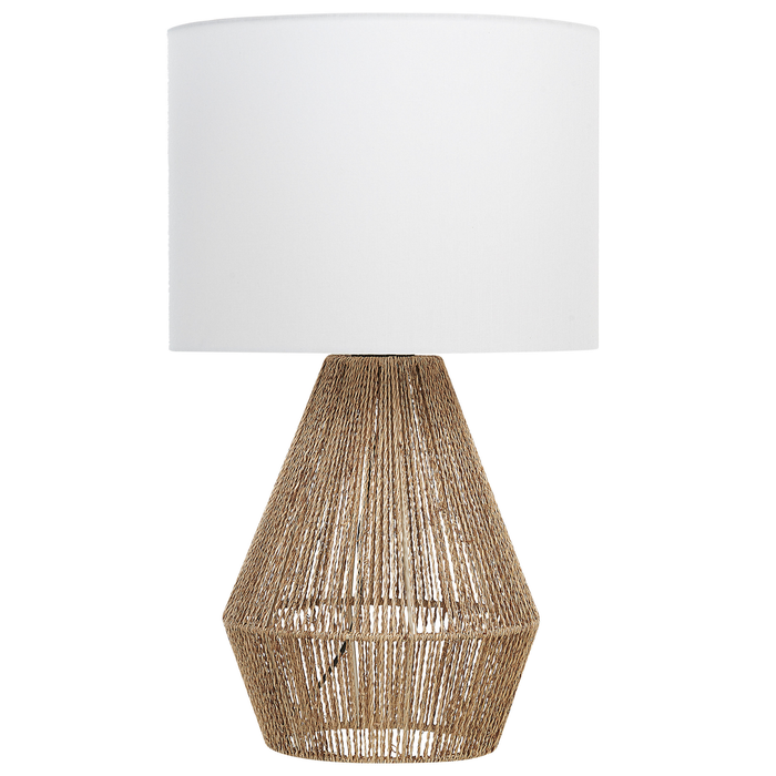 Beliani - MALEWA - Tafellamp - Natuurlijk - Papier touw