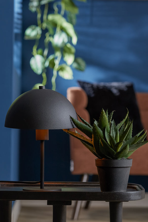 Light & Living Tafellamp Merel - Zwart - Ø25cm