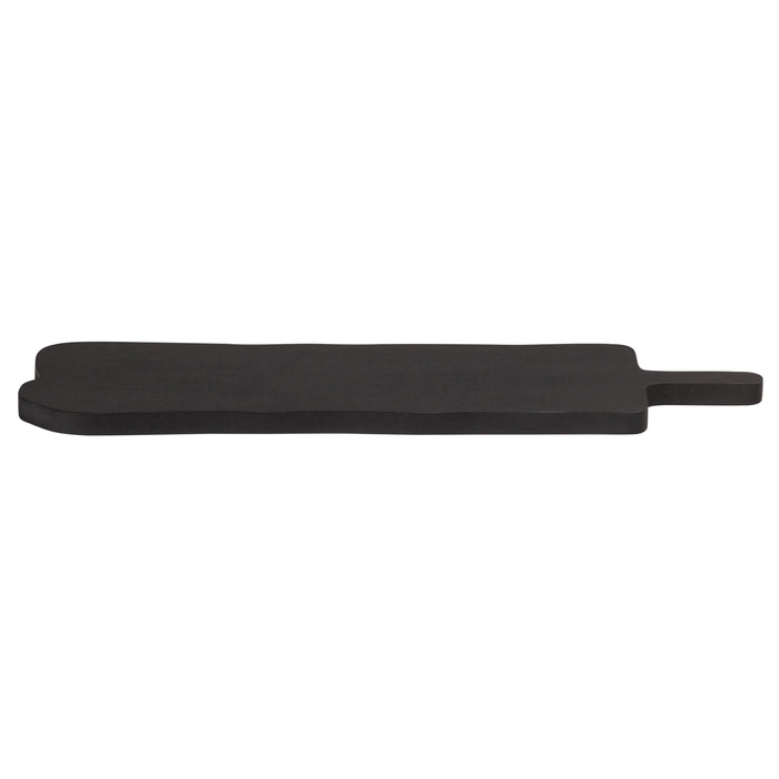 WOOOD Chop Hapjesplank - Mangohout - Zwart - 2x70x20