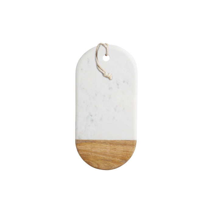 Serveerplank, Mangohout, Marmer, 33.5 x 16.5 x 1 cm - MasterClass