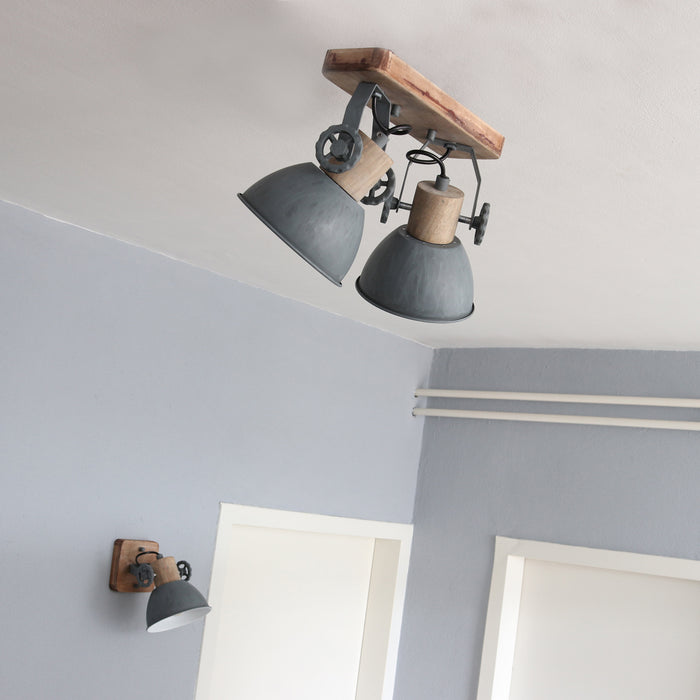 Mexlite York Wandlamp Grijs