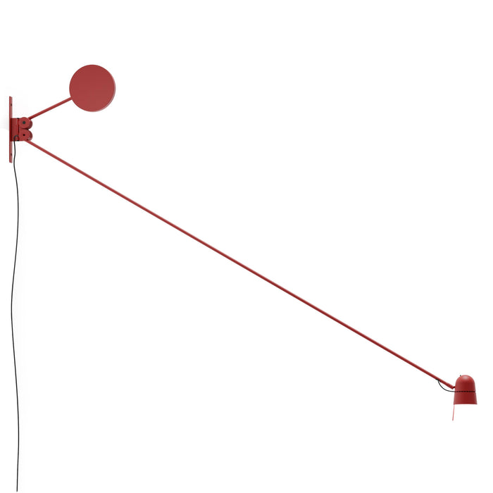 Luceplan Counterbalance wandlamp LED 199x76,2 rood