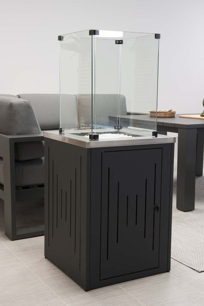 Cozy living sfeerhaard Lagos 51x51 cm. - Carbon Black - Incl. Glasset