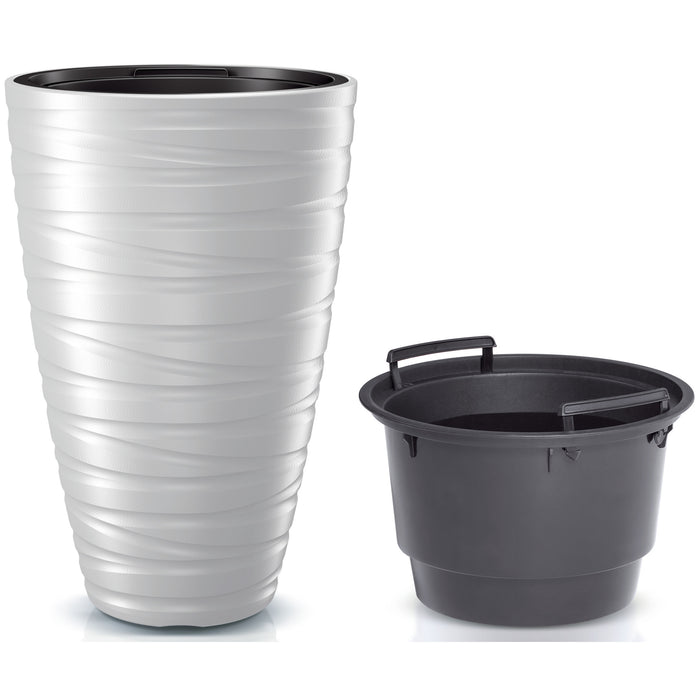 Prosperplast Plantenpot Amazing - kunststof - wit - D37 cm
