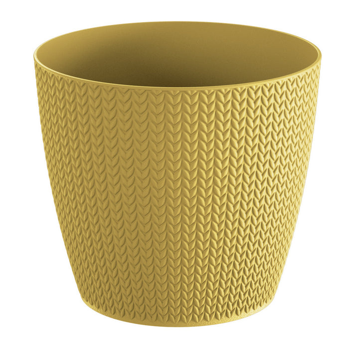 Prosperplast Plantenpot - mosterdgeel - kunststof - D22 x H19 cm