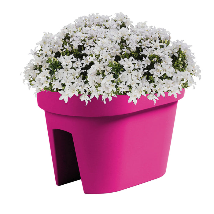 Prosperplast Balkon plantenpot - fuchsia roze - 40 x 27 x 25 cm