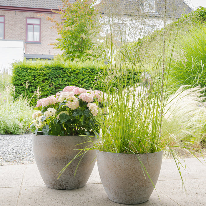 Ter Steege Bloempot|plantenpot - buiten - beige|goud - D19|H15 cm