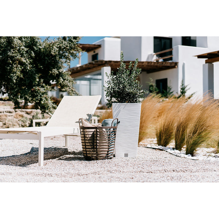 Prosperplast Plantenpot Furu - kunststof - antraciet - 24 x 45 cm