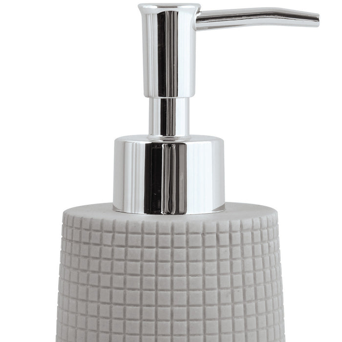 MSV Zeeppompje|dispenser - Squares - kunststeen - lichtgrijs - 7 x 18