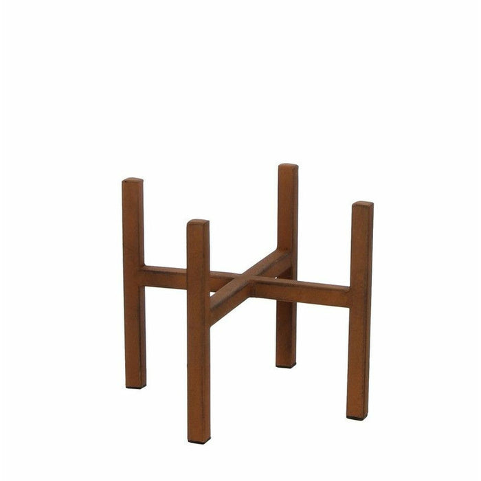 Set van 2x stuks plantenpot|bloempot plantenstandaard|verhoger roest 1