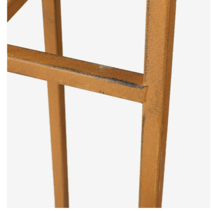 Set van 2x stuks plantenpot|bloempot plantenstandaard|verhoger roest 1