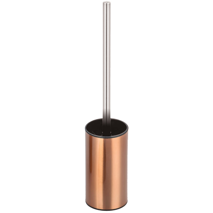 MSV Biaritz Toilet|wc-borstel houder - kunststof - koper|zwart - 36 cm